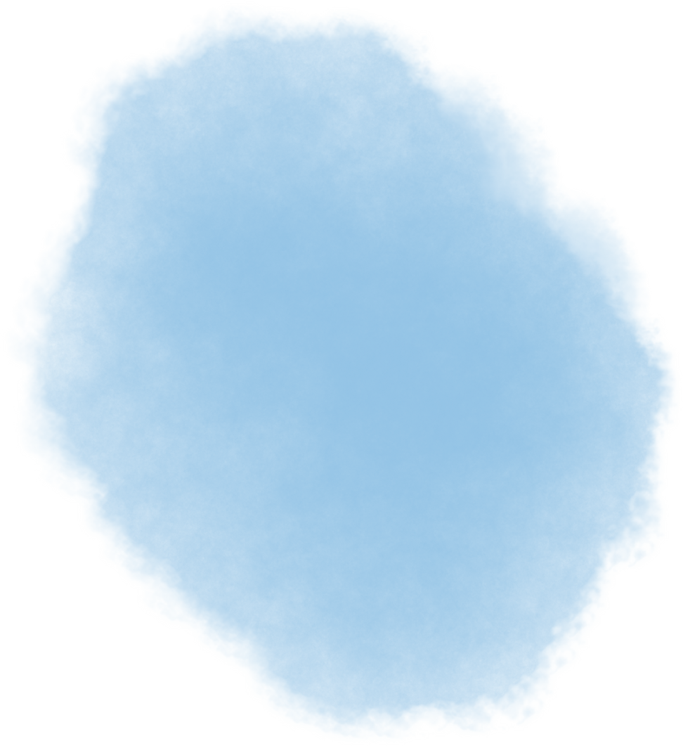Blue Watercolor Stain Element